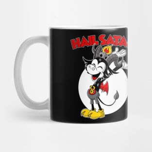 Blackcraft cute Baphomet Retro Cartoon Hail Satan Mug